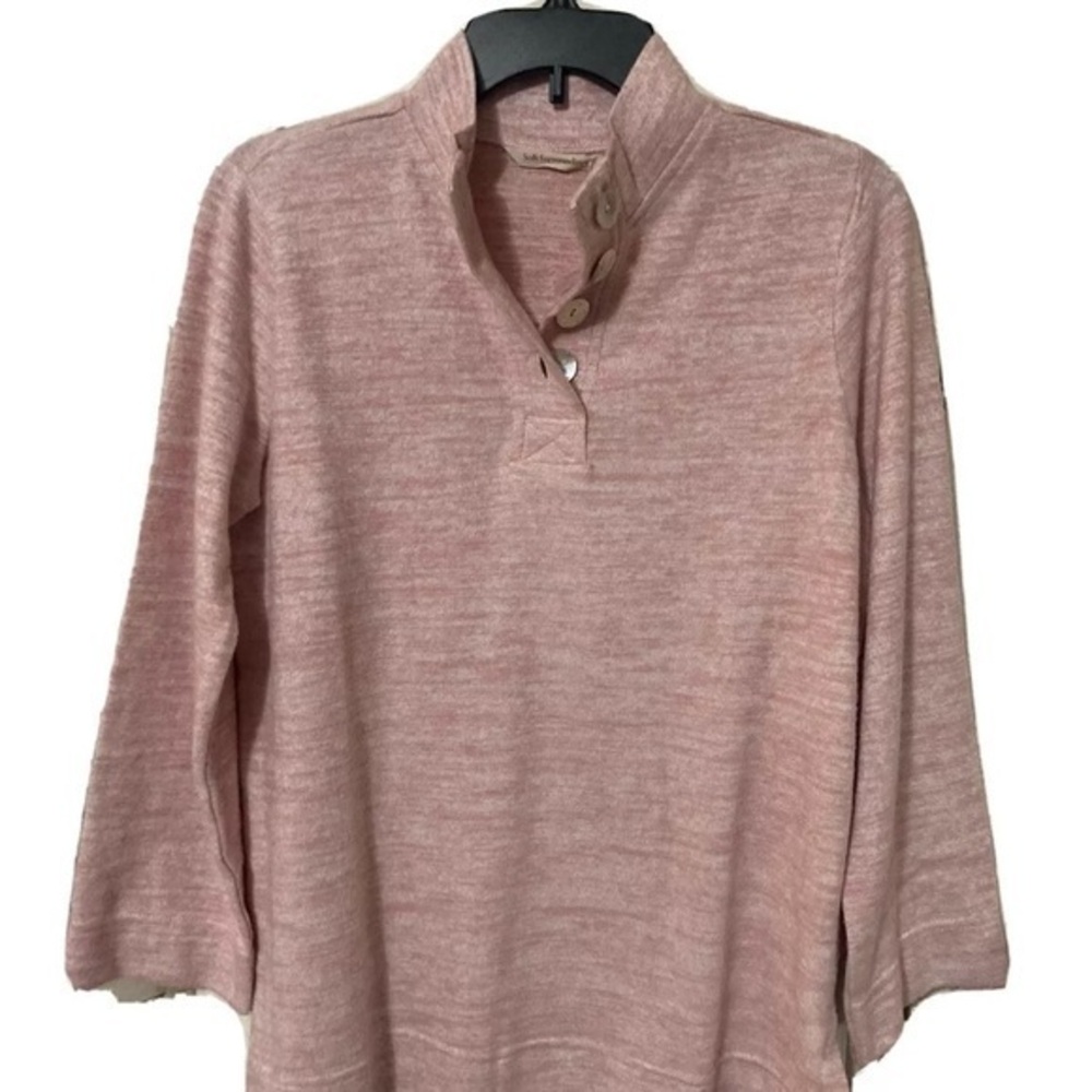Soft‎ Surroundings Pink Sweater NWT Touchable Tunic Pullover PS NEW